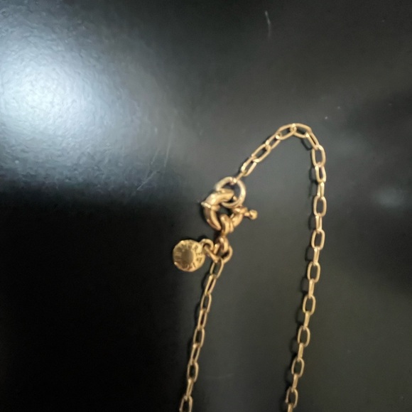 J. Crew Elegant Black and Gold Necklace Long, Designer Fashion Jewelry - Picture 2 of 9